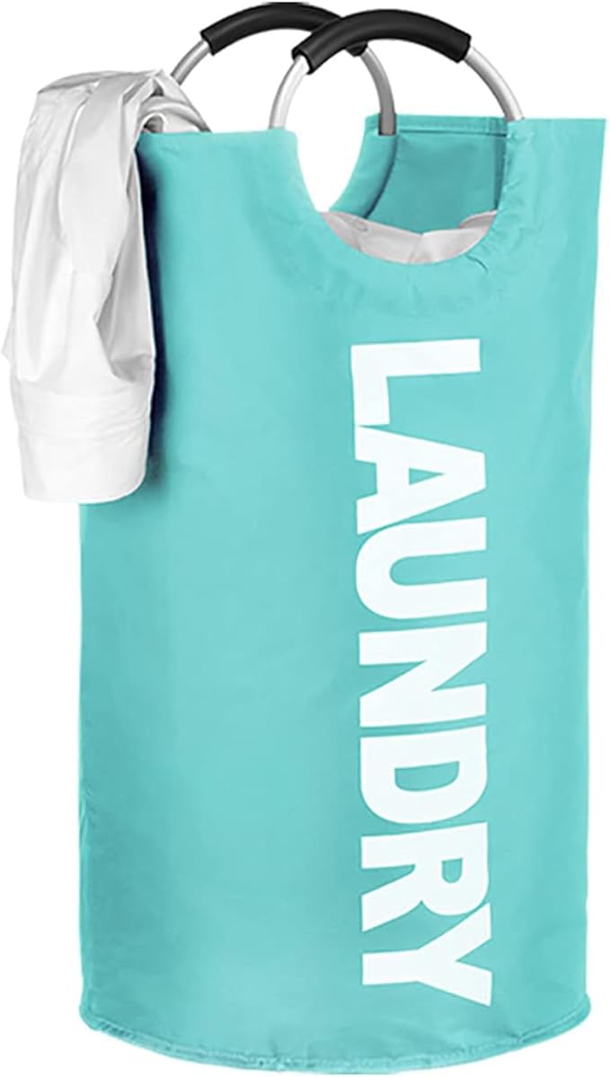 WOOHA 125L Large laundry basket, Collapsible laundry hamper, Tall Clothes