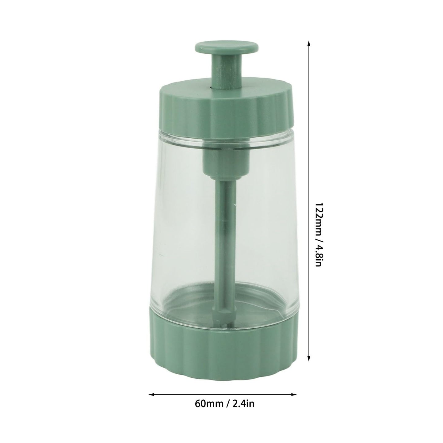 Measuring Seasoning Bottle, 2 Pack Quantitative Salt Shakers 0.5g Precise Quantitative Seasoning Bottle Salt Pepper Shaker Set for Kitchen (Green)