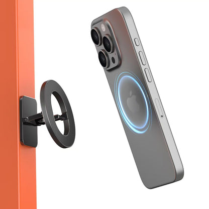 BANGMANG Dual Magnetic Phone Holder for Gym, Workout, Kitchen or Any Metal Surface, Magnet Base Mount & Strong Magnet Phone Mount for iPhone 17/16/15/14/13/12/ Series MagSafe Case All Phones