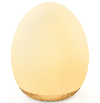 MediAcous Night Light for Kids, Baby Egg Light for Nursery, 7 Colors Changing & Stepless Dimming, Soft Silicone Touch Night Lamp with 1 Hour Timer, Rechargeable Nursery Night for Breastfeeding
