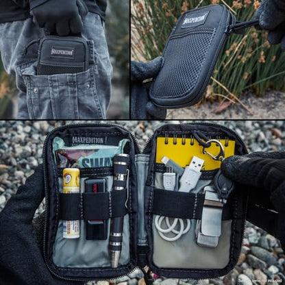 Maxpedition Hard-Use Gear 9006209-SSI Maxpedition Micro Pocket Organizer Black - multi, N/A