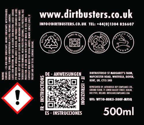 Dirtbusters Stove Glass Cleaner, Powerful Pro Cleaning Paste For All Log Burner, Stove & Fireplace Window & Glass (500g)
