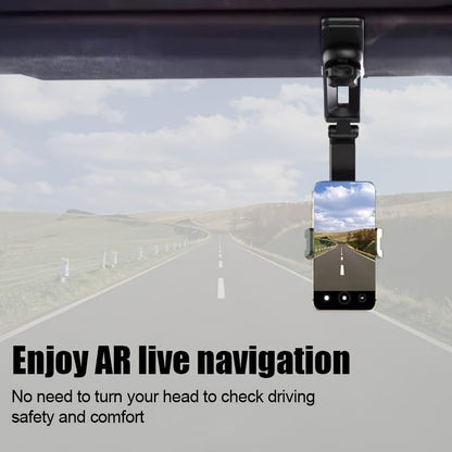 Trendy Car Mobile Phone Stand Multi-Functional Car Navigation Stand Mobile Phone Stand General,Universal Automobile Cradle Fit for iPhone Android and All Smartphones, Black