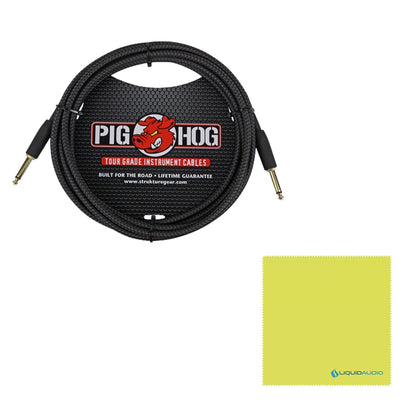 Radial Engineering Trim-Two Passive Stereo Direct Box with Level Control Bundle w/Pig Hog PCH10BK "Black Woven" Instrument Cable and Liquid Audio Polishing Cloth