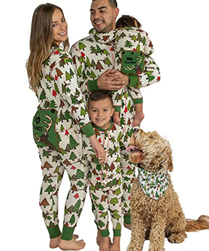 Lazy One Flapjacks, Matching Christmas Pajamas for The Dog, Baby & Kids, Teens, and Adults (No Peeking!, 6 MO)