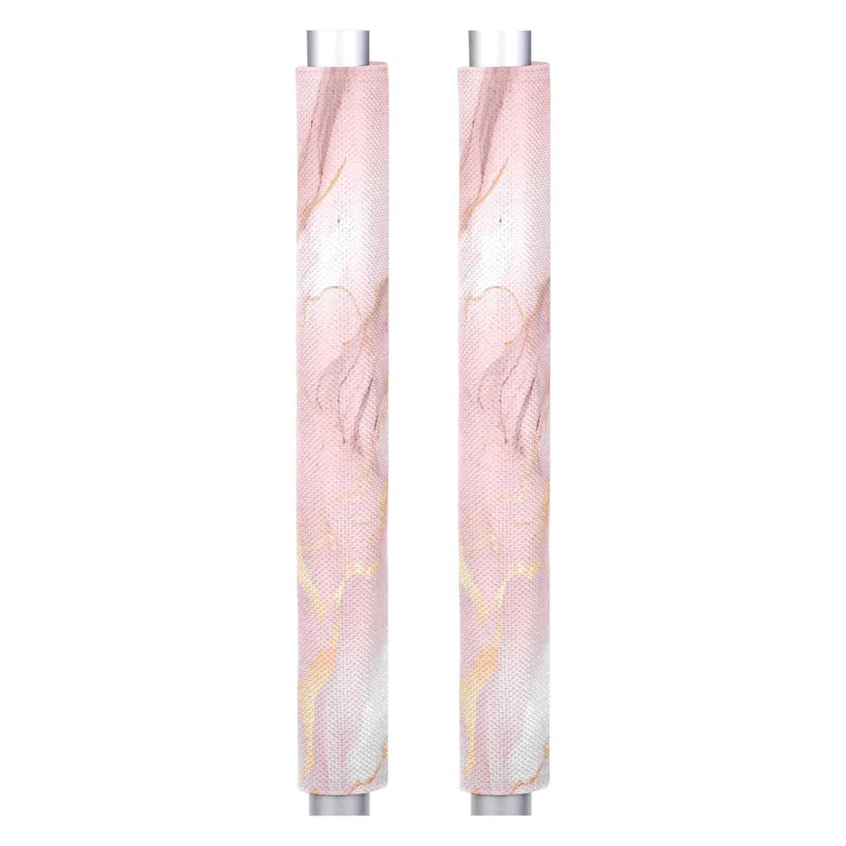 DXTKWL Pink Rose Gold Marble Print Refrigerator Door Handle Covers Set of 2 Kitchen Appliance Handle Covers Protector for Fridge Microwave Stove Oven Dishwasher