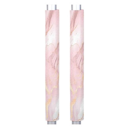 DXTKWL Pink Rose Gold Marble Print Refrigerator Door Handle Covers Set of 2 Kitchen Appliance Handle Covers Protector for Fridge Microwave Stove Oven Dishwasher