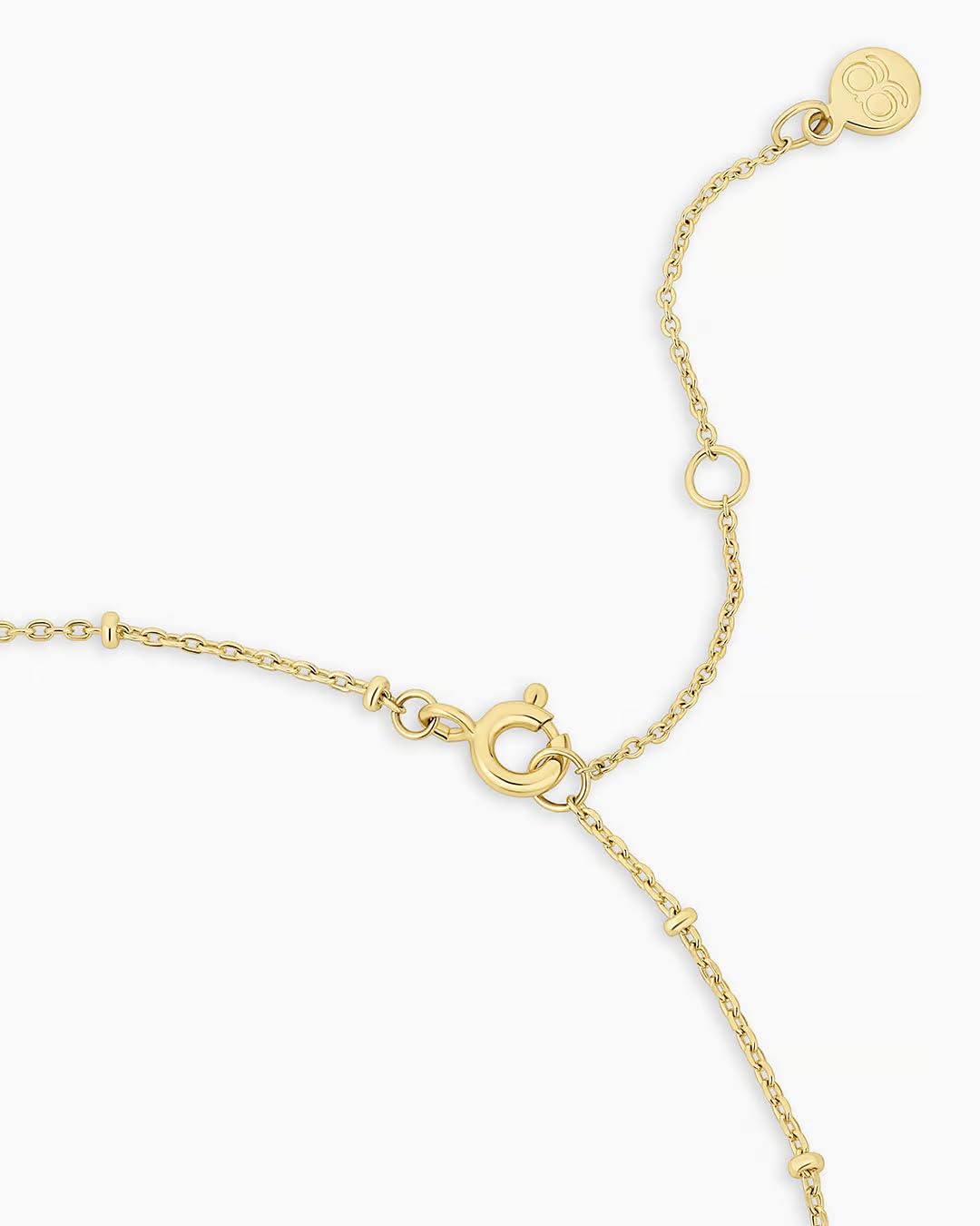 gorjana - Compass Coin Pendant Necklace 3/4 inch - 18k Gold Plated - Adjustable 17-19 inch Chain - Spring Ring Closure - Long-Lasting