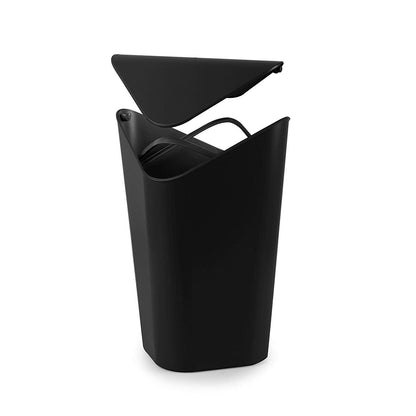 Umbra Corner CAN Swing Lid Square Trash Can Trash Can Dust Bin 5L Compact Black