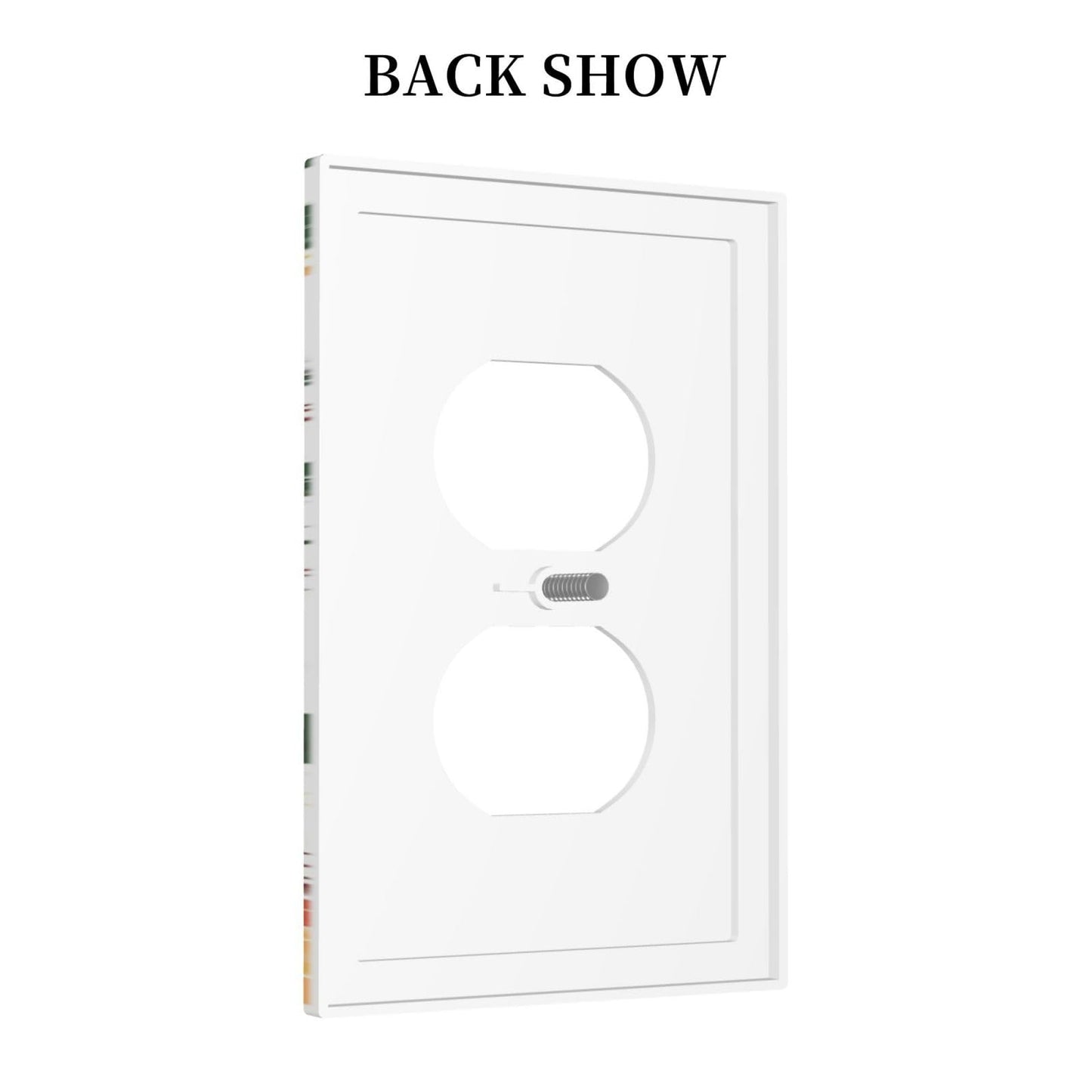 Christmas Gifts Elk Stockings Candle Christmas Tree Outlet Covers 1 Gang Duplex Light Switch Cover Decorative Switch Plates Electrical Receptacle Faceplate Wall Plate for Home Living Room Decor