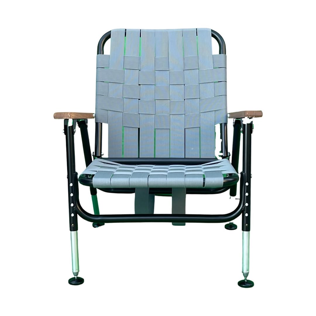 One and Done Pro All Terrain Leveled Chair™ Height Adjustable Long Hour Comfort Always Leveled in Various terrains Low Profile Turkey Hunting Chair (Cool Gray)