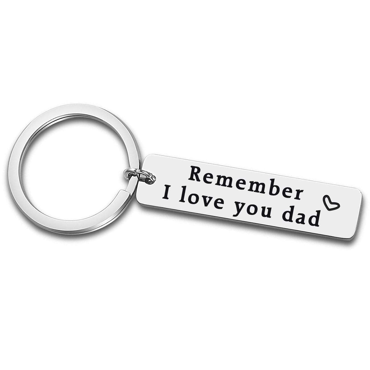 XGAKWD Father's Day Gifts from Daughter Son - Remember I Love You Dad Jewelry Keychain, Birthday Christmas Key Chain Gift for Papa