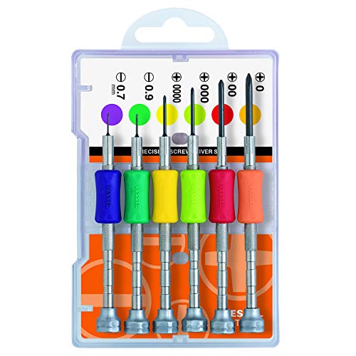 Vessel Precision Screwdriver Set TD-56S / +0, 00, 000, 0000, -0.7, -0.9