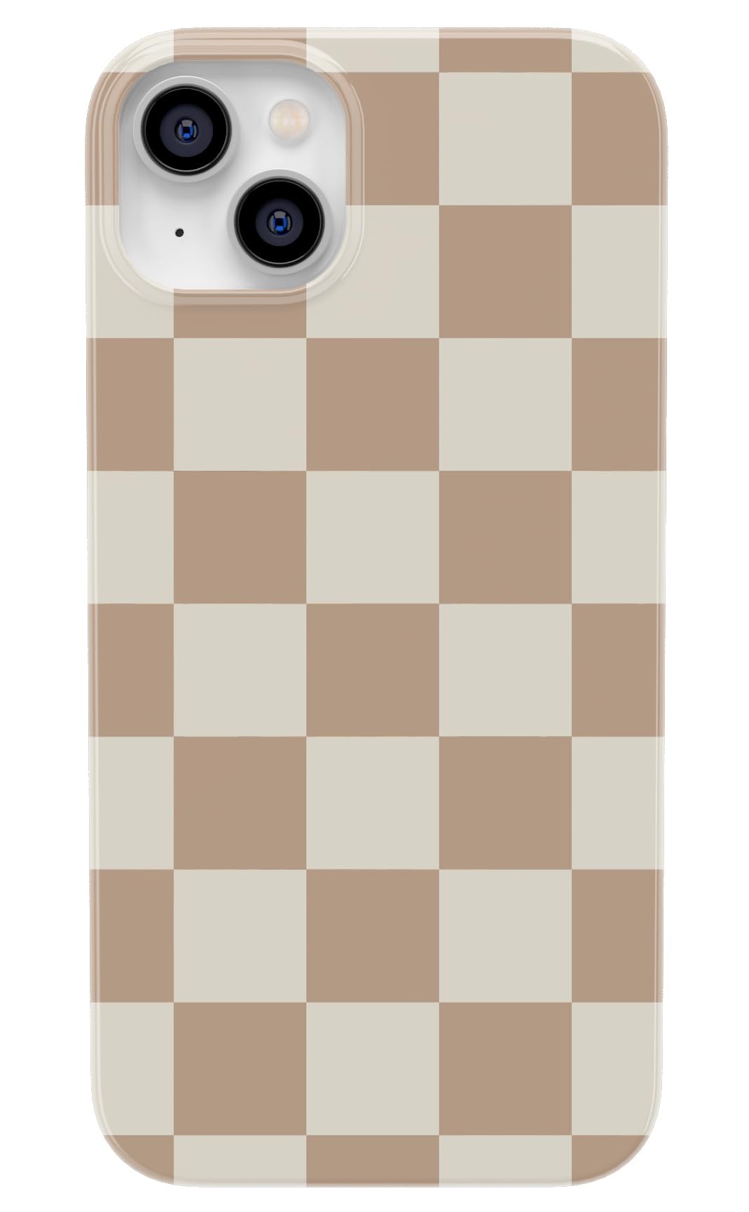 Casely iPhone 13 Case | Fit Check | Neutral Checkerboard | Compatible with MagSafe | Classic Ultra Slim Design
