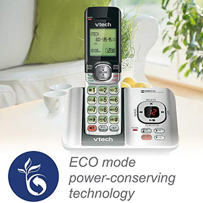 VTech CS6719-2 2-Handset Cordless Phone with Caller ID/Call Waiting, Handset Intercom & Backlit Display/Keypad, Silver