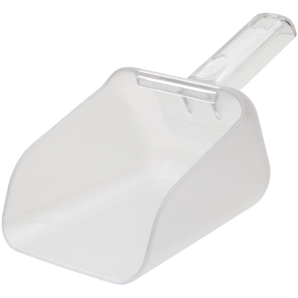 Rubbermaid Commercial Products Clear Bouncer Utility Scoop, 32-Ounce, Clear, Food Service Supplies for Weddings/Ice Bucket/Kitchen/Popcorn