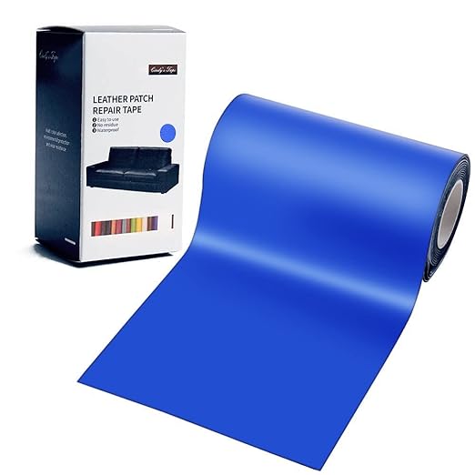 Leather Repair Tape Patch kit Blue, 3X60 inch Waterproof Self Adhesive Patch