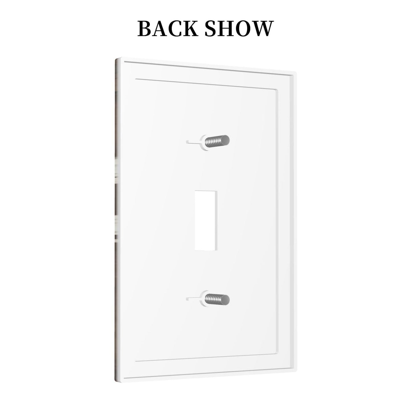 Bvwxzhg Rustic Daisy Light Switch Cover Wall Plate 1 Gang Single Toggle Brown Barn Door Flower Decorative Outlet Covers Electrical Faceplate Switch Plates For Bathroom Kitchen Home
