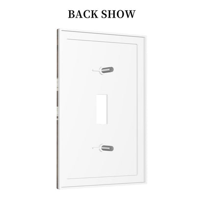 Bvwxzhg Rustic Daisy Light Switch Cover Wall Plate 1 Gang Single Toggle Brown Barn Door Flower Decorative Outlet Covers Electrical Faceplate Switch Plates For Bathroom Kitchen Home