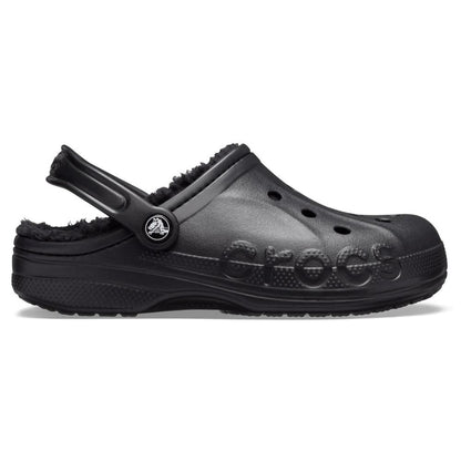 Crocs Unisex Baya Lined Clog, Black, 5 UK Men 6 UK Women