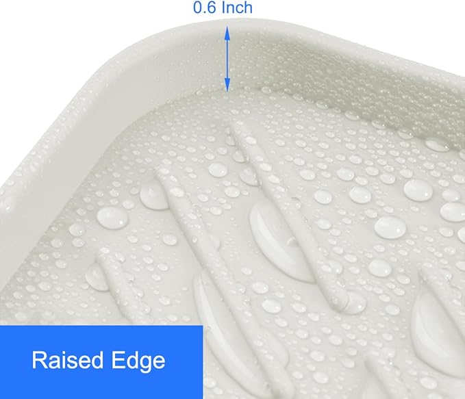 Sponge Holder with Drain Spout, Silicone Sponge Tray