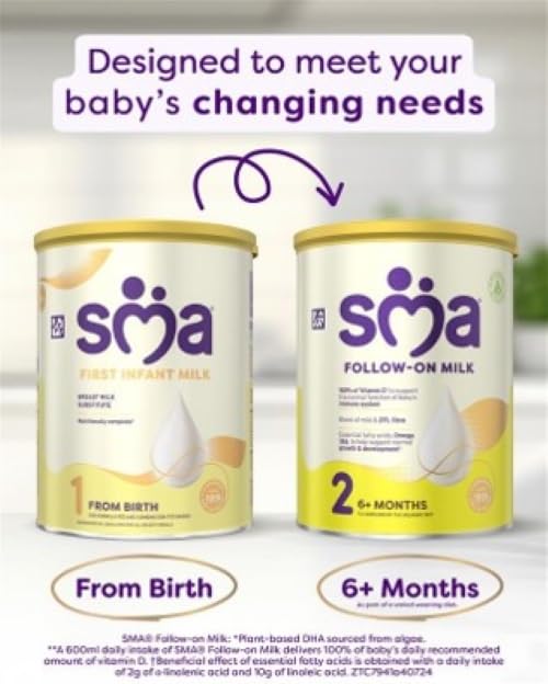 SMA First Infant Baby Milk Powder Formula , from birth , 800 g (Pack of 1) (Packaging may vary)
