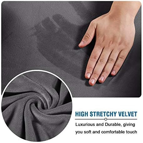 H.VERSAILTEX 4 Pieces Thick Velvet Sofa Covers Couch Covers