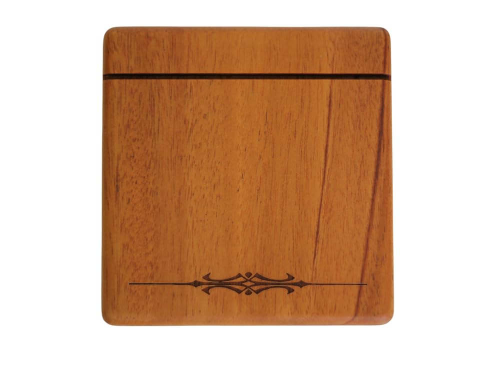 Hecate's Light Tarot Card Stand - Wooden Card Holder - Mahogany Wood Board / Altar Stand for Tarot or Oracle Cards