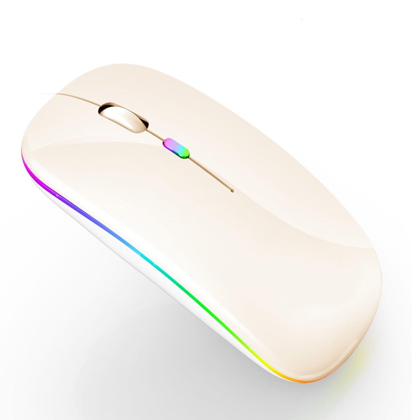 Bluetooth Wireless Mouse for Laptop mac MacBook ipad MacBook air MacBook pro pc Desktop Computer Windows Chromebook Notebook (Silver)