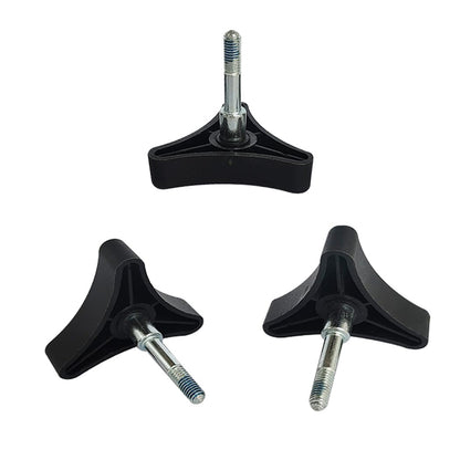 Toeloioh Knob Replacement Part Universal for Rolling Walker Rollator, Foldable Rollator, Hand propelled Walker, Aluminum 3 Point Knob, General Parts of Rollator Accessories