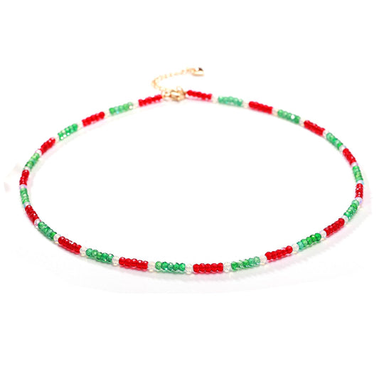 Gmissbabicoo Healing Crystal Necklace for Women Spiritual Zircon Beads Handmade Gemstone Crystals Stones Beaded Adjustable Necklaces Jewelry