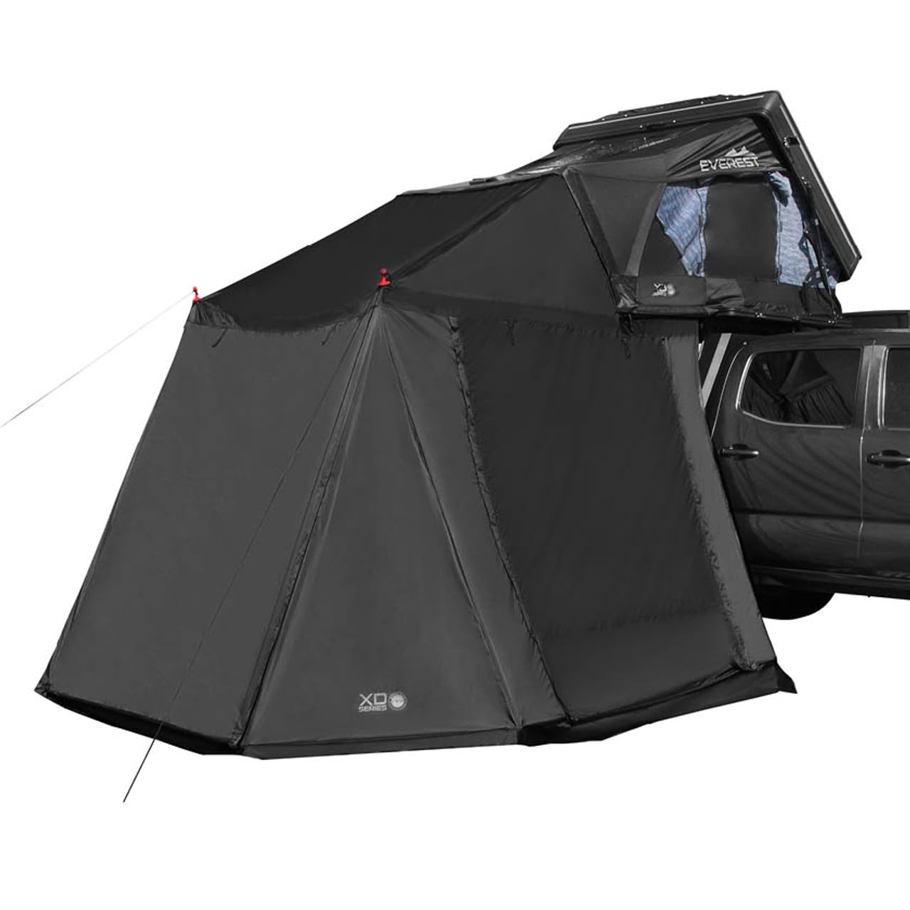 Overland Vehicle Systems XD Everest Annex Room Roof Top Tent Extension - Black Body Grey Trim (XD Everest Annex Room 2 Person)