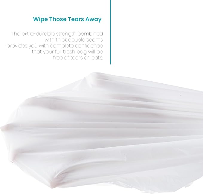 Home Zone Living 2-Pack 8 Gallon Kitchen Trash Bags