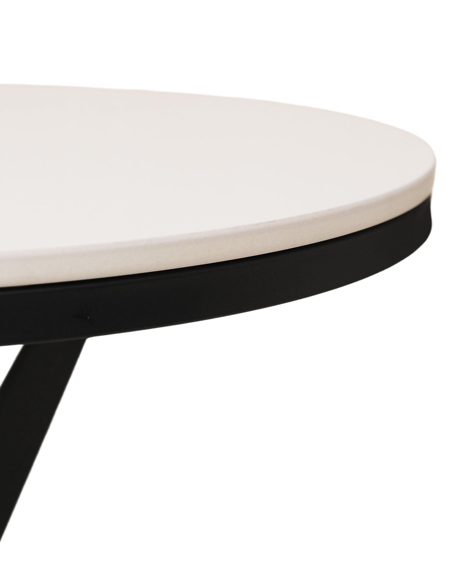 17.72" Side Table Round End Table with Marble Top and Iron Base - Modern Design for Living Room, Bedroom & Office