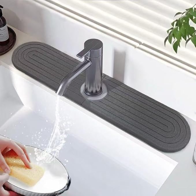 Diatomite Faucet Mat for Kitchen Sink