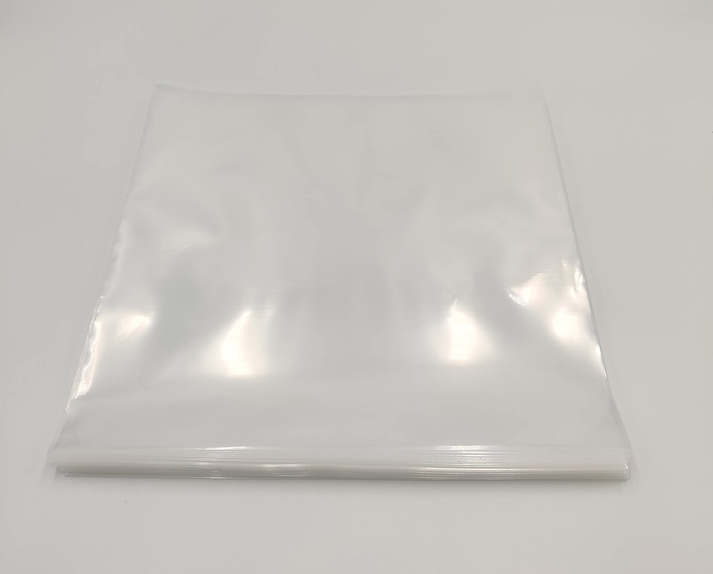 12" inch Vinyl Record 450 Gauge Polythene Sleeves Premium Quality Pack of 50