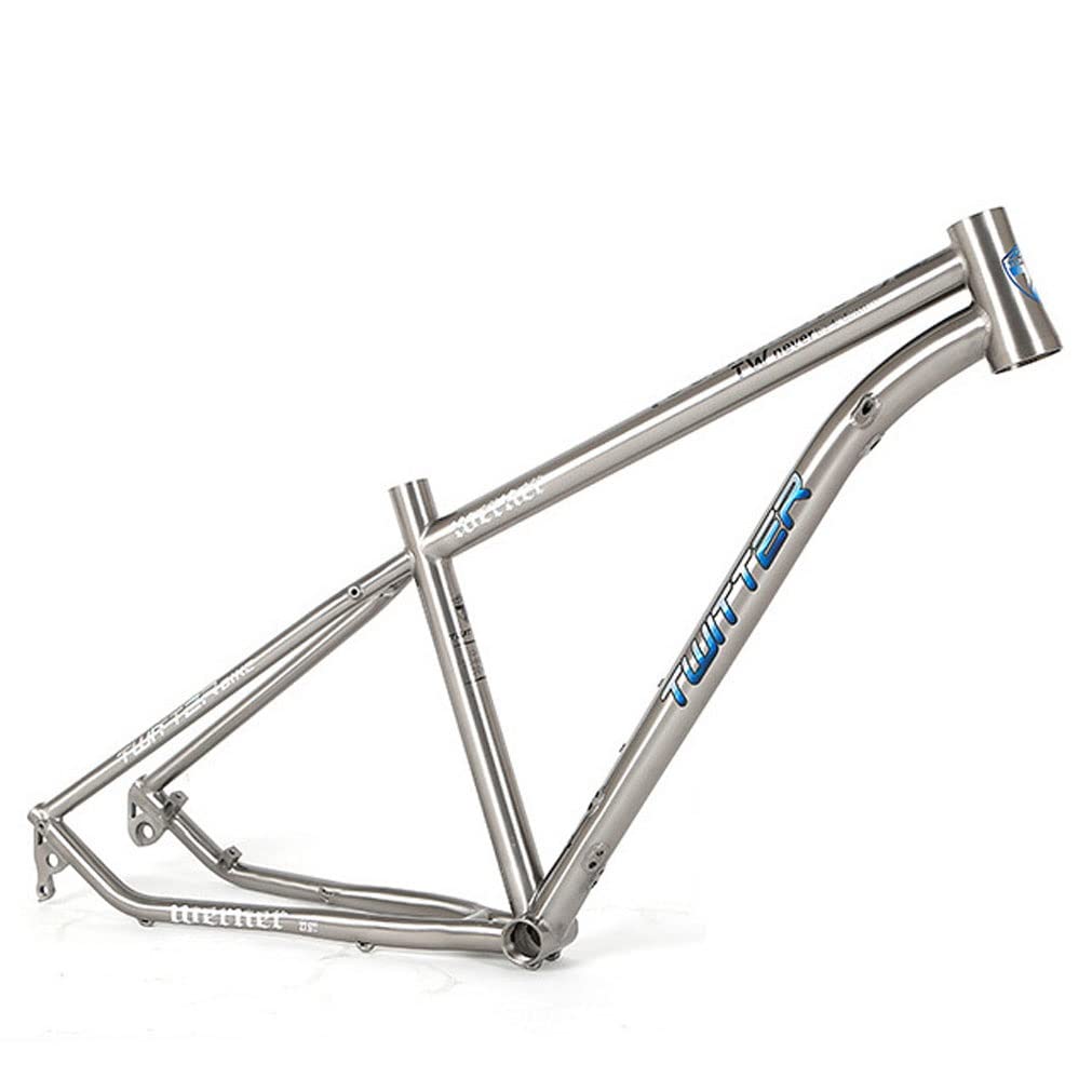 HIMALO Bike Frame 27.5/29er Mountain Bike Frame 15.5''/17''/19'' Lightweight Titanium Alloy Rigid Frame Disc Brake Thru Axle 12x142mm XC AM(27.5 * 17'')
