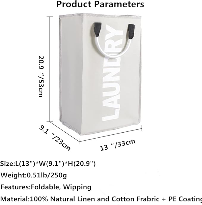 Laundry Basket, Durable Handles