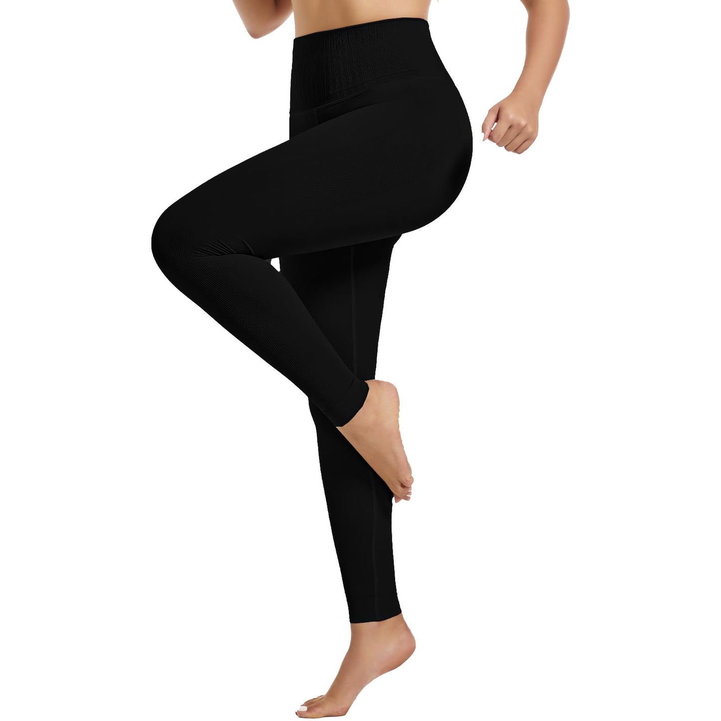 +MD Shapewear for Women Tummy Control Seamless High Waisted Light Compression Footless Tights Leggings