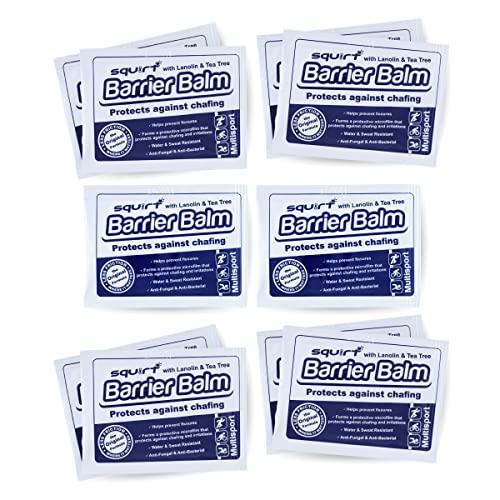 Squirt Barrier Balm for Chafing Relief - Body Anti Chafe Balm for Cycling & Endurance Sports - Water & Sweat Resistant Anti Chaffing Balm for Men & Women - Skin Friction Defense 100g