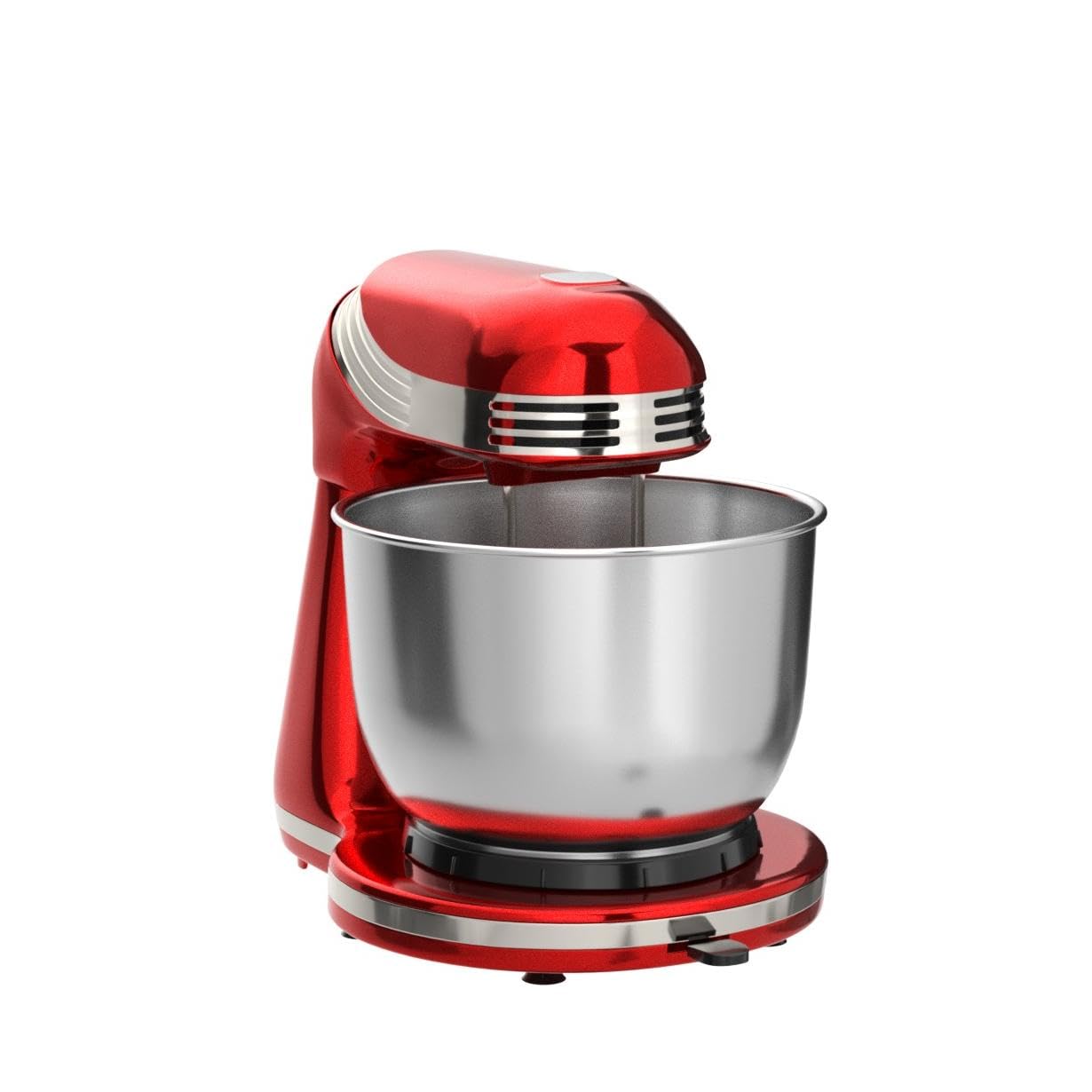 Dash Stand Mixer (Electric Mixer for Everyday Use): 6 Speed Stand Mixer with 3 Quart Stainless Steel Mixing Bowl, Dough Hooks & Mixer Beaters for Dressings, Frosting, Meringues & More - Pink