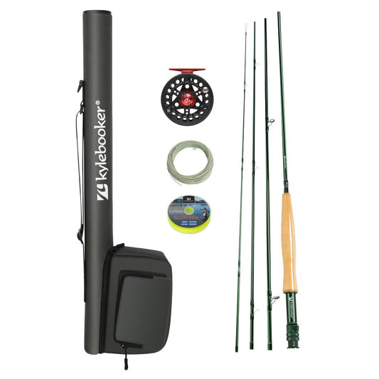 Kylebooker Fly Fishing Rod with Reel Combo Kit（8wt 9‘0“,4sec Rod,7/8 Reel ）