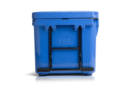 Blue Coolers Ark Series with Wheels 110 Quart, Roto-Molded Ice Cooler | Large Ice Chest Holds Ice up to 10 Days | (Blue)