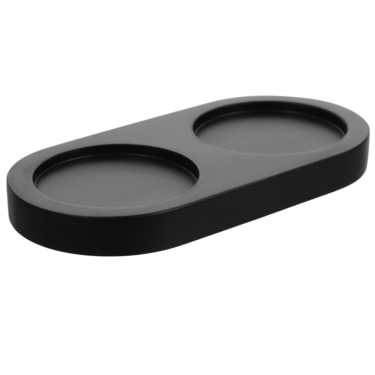 Luxshiny Salt and Pepper Mill Tray, Wooden Salt Pepper Grinder Accessories (Inner Dia 2.28 inch / 5.8cm) fit many Mills & Shakers Black