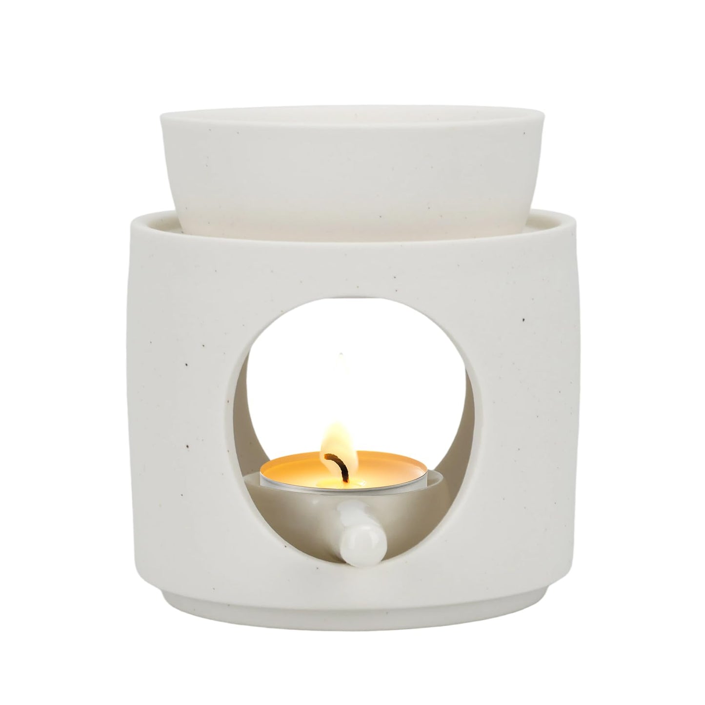 BYZCYSG White Burner, Ceramic Tealight Warmer, Scented Oil Diffuser, White Ceramic Tea Light Candle Holder