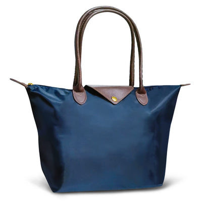 ARIEL-GXR Women's Tote Bag,Large Capacity Shoulder Handbags for Ladies,Tote Shopping Bag with Zip and Top Handle Waterproof Crossbody Schoolbag for Work,Travel,School,Office (bule, L)