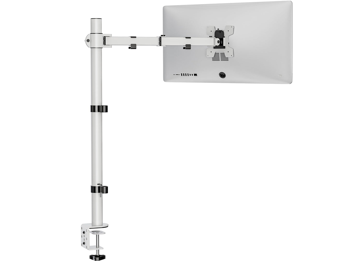WALI Monitor Arm Mount for Desk, Single Extra Tall Computer Desk Mount, Monitor Bracket Mount Stand Single, up to 32 inch, 22 lbs (M001XL), Black