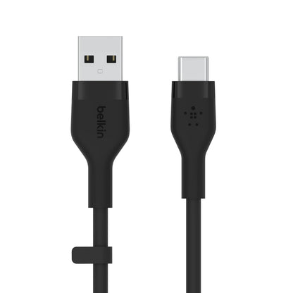Belkin BoostCharge Pro Flex Braided USB-C to USB-A Cable (1M/3.3FT) USB-IF Certified Fast Charging Cable for iPhone 17, iPhone 17 Pro, iPad, Galaxy S25, Note, Pixel, Nintendo Switch 2 & More - Black