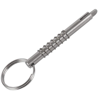 4 Pcs Quick Release Pin w/Drop Cam & Spring, Diameter 5/16"(8mm), Usable Length 2"(53mm), Overall Length 3"(76mm), Full 316 Stainless Steel, Bimini Top Pin, Marine Hardware