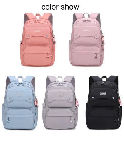 SellerFun Teen Girls Casual Backpack High Middle School Daypack Women Daily Travel Laptop Bag(A Black,29 Liters)